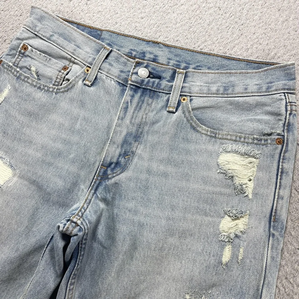 Levi's 511 Cutoff Shorts Mens 32 Blue Denim Bermuda 10